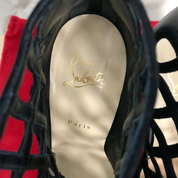 Authentic Christian Louboutin Cajaboot 100 Cage heel/Booties 🔥🔥 - Picture 6 of 8